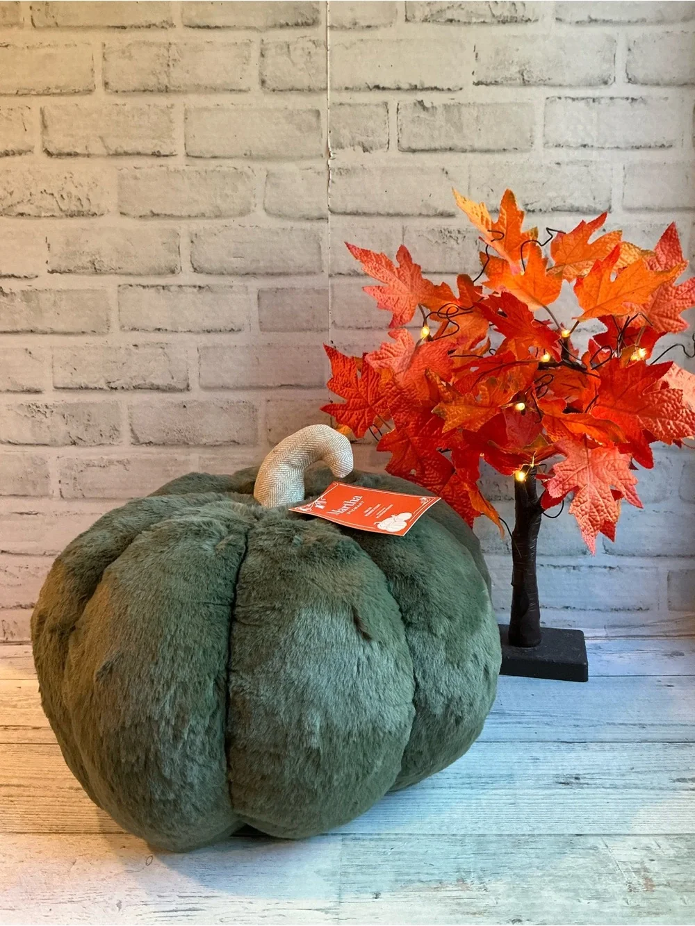 MARTHA STEWART 14x12 koda 3d harvest pumpkin pillow
